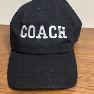 Black Women's Cap with “COACH” lettering